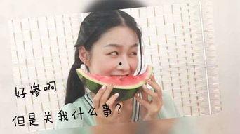 女孩子回复吃瓜表情包,女孩的吃瓜表情包引发浪漫故事